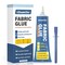 Fabric Glue Permanent, Extra Strong Fabric Adhesive, Washable Clear Clothing Glue for Clothes Repairs, Leather, Crafts, Upholstery, Material, Textile, Felt and Badges (50ml/1.76 oz)